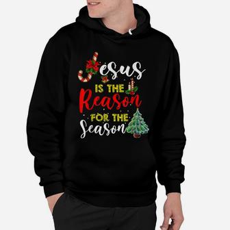 Christian Jesus The Reason Christmas Stocking Stuffer Hoodie | Crazezy
