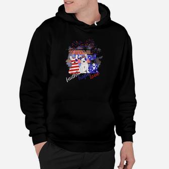 Christian Patriotic Pups Faith Hope And Love Inspirational Hoodie - Monsterry DE