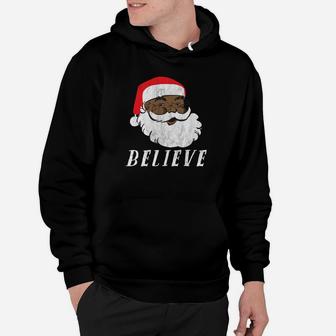 Christmas African American Black Santa Claus Sweatshirt Hoodie | Crazezy DE