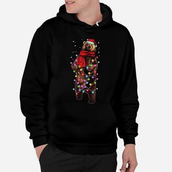 Christmas Bear, Santa Grizzly, Xmas Gift For Men Women Kids Sweatshirt Hoodie | Crazezy