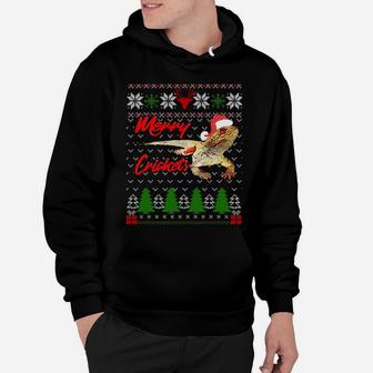 Christmas Bearded Dragon Santa Hat Pet Lizard Reptil Xmas Sweatshirt Hoodie | Crazezy