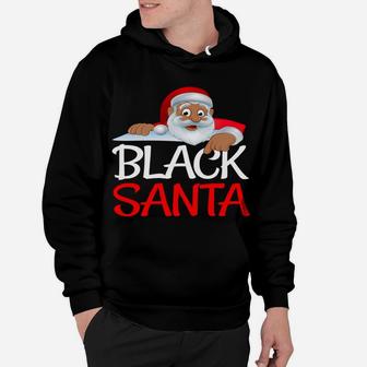Christmas Black Lives Matter Santa African American Design Hoodie | Crazezy UK