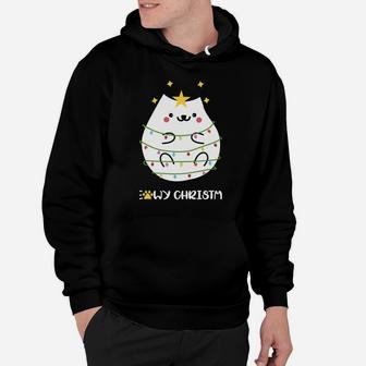 Christmas Cat Lovers Funny Ugly Sweater Pajama Polar Express Hoodie | Crazezy