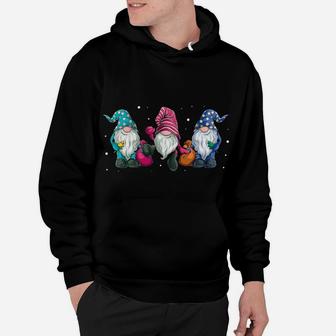 Christmas Gifts Hanging With My Gnomies Funny Garden Gnome Hoodie | Crazezy DE
