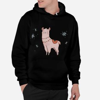 Christmas Llama Funny Cute Animal Alpaca Family Pajama Gift Sweatshirt Hoodie | Crazezy AU