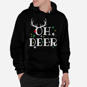 Christmas Oh Deer Funny Pun Parody Design Hoodie | Crazezy DE
