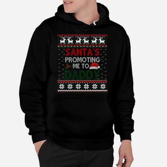 Christmas Pregnancy Announcement New Dad Gifts Ugly Sweater Sweatshirt Hoodie | Crazezy