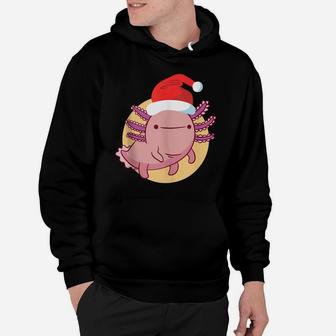 Christmas Santalotl Axolotl Stuffed Animal Lover Xmas Pajama Hoodie | Crazezy AU