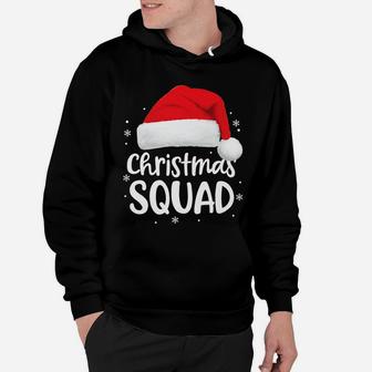 Christmas Squad Shirt Funny Santa Hat Family Matching Pajama Hoodie | Crazezy UK