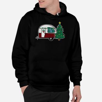 Christmas Vintage Camper Sweatshirt Xmas Tree Wreath Decor Hoodie | Crazezy CA