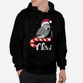 Chubby African Grey Parrot Merry Christmas Kawaii Sweatshirt Hoodie | Crazezy UK