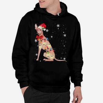 Cirneco Dell'etna Dog Christmas Light Xmas Mom Dad Gifts Hoodie | Crazezy UK