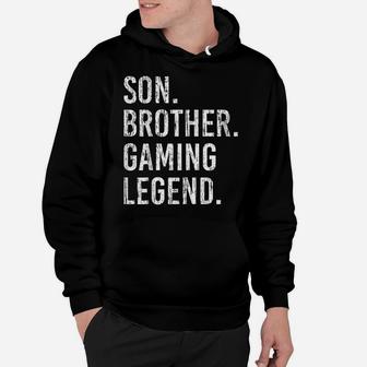 Clothes Computer Video Game Geek Son Brother Gaming Legend Hoodie | Crazezy UK
