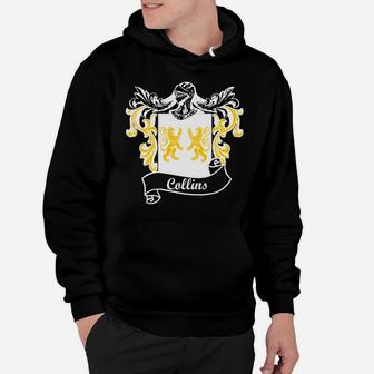 Collins Coat Of Arms Surname Last Name Family Crest Hoodie | Crazezy