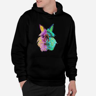 Colourful Lionhead Rabbit Hoodie | Crazezy