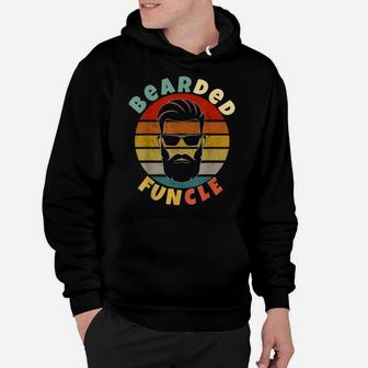 Cool Bearded Funcle Vintage Birthday Gift For My Fun Uncle Hoodie | Crazezy AU