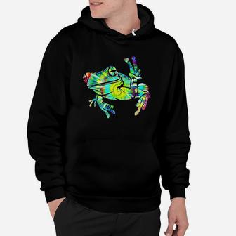 Cool Peace Frog Tie Dye For Boys And Girls Hoodie | Crazezy