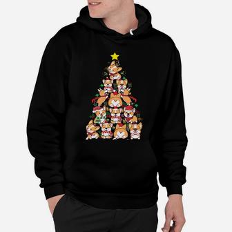 Corgi Christmas Tree Merry Corgmas - Corgi Dog Xmas Gift Hoodie | Crazezy
