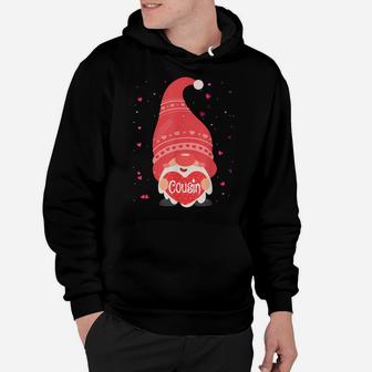 Cousin Gnome Valentine's Day Matching Family Gifts Hoodie | Crazezy CA