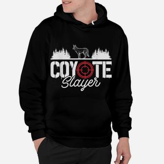Coyote Slayer Funny Yote Hunter Humor Hoodie | Crazezy CA