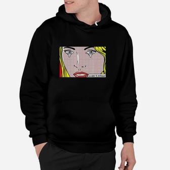 Crying Blond Woman Pop Art Lovers Hoodie | Crazezy CA
