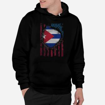 Cuba Distressed Flag Proud T-shirts Hoodie - Thegiftio UK