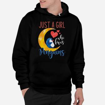 Cute Animal Women Girls Kids Gift Idea Penguin Hoodie | Crazezy