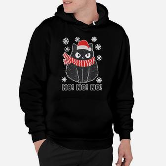 Cute Black Cat Xmas Christmas Xmas Outfit Hoodie | Crazezy AU