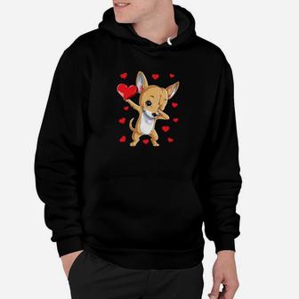 Cute Chihuahua Dog Heart Valentine's Day Valentine Hoodie - Monsterry
