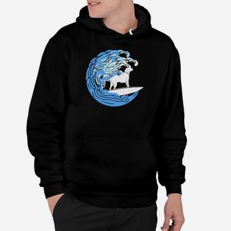 Cute Dog Surfer Shirt, Surfing Puppy Tee For Pet Owner Hoodie | Crazezy CA