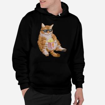 Cute Fat Cat Gifts For Kitten Lovers Art Kitty Lazy Cat Hoodie | Crazezy