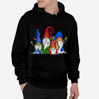 Cute Four 4 Nordic Gnomes Christmas Elves Swedish Tomte Gift Hoodie | Crazezy