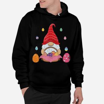 Cute Gnomes Bunny Boys Girls Kids Easter Egg Hunting Hoodie | Crazezy UK