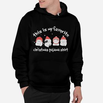 Cute Kitty Cats This Is My Favorite Christmas Pajama Hoodie | Crazezy