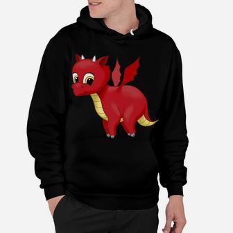 Cute Red Flying Baby Dragon Lover Gift Hoodie | Crazezy CA