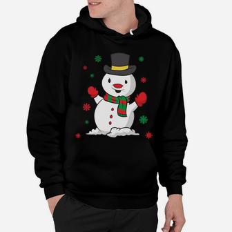 Cute Snowman Christmas Gift Xmas Snowman Christmas Sweatshirt Hoodie | Crazezy