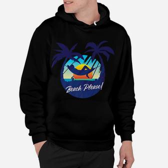 Cute Tropical Beach Please Sunset And Palm Trees - Beach Hoodie | Crazezy