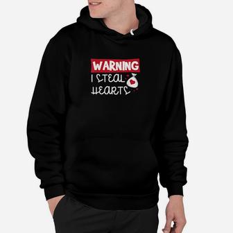 Cute Valentines Day For Warning I Steal Hearts Hoodie - Monsterry