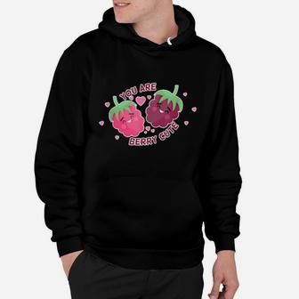Cute You Are Berry Cute You Are Very Cute Valentines Design Hoodie - Monsterry