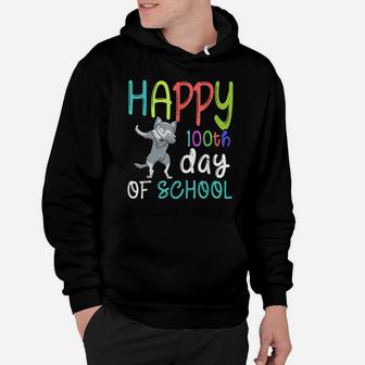 Dab Wolf Cute Wild Forest Animal Happy 100Th Day Of School Hoodie | Crazezy