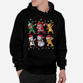 Dabbing Santa Elf Friends Christmas Kids Boys Men Xmas Gifts Sweatshirt Hoodie | Crazezy DE