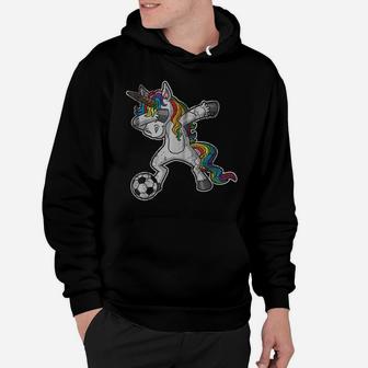 Dabbing Unicorn T Shirt Girls Soccer Gifts Kids Women Hoodie | Crazezy