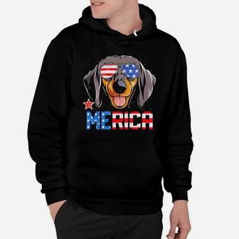 Dachshund Merica 4Th Of July Puppy Hoodie - Monsterry