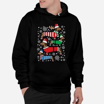Dachshund Merry Christmas Weiner Ugly Sweatshirt Hoodie | Crazezy