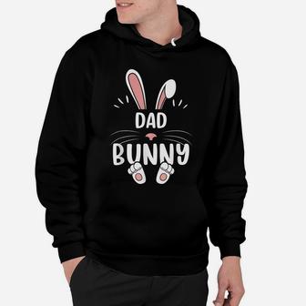Dad Bunny Funny Matching Easter Bunny Egg Hunting Hoodie | Crazezy