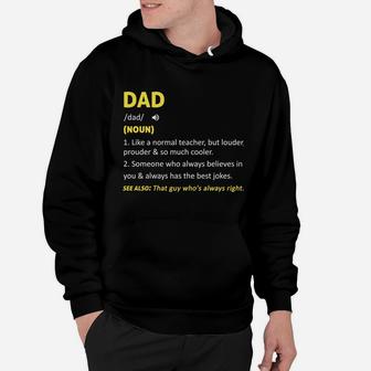 Dad Noun Funny Definition Humor Dad Defined Father's Day Sweatshirt Hoodie | Crazezy