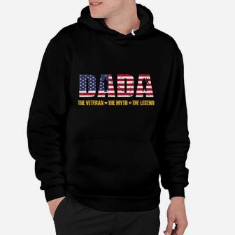 Dada The Veteran The Myth The Legend Shirt Fathers Day Gift Hoodie | Crazezy