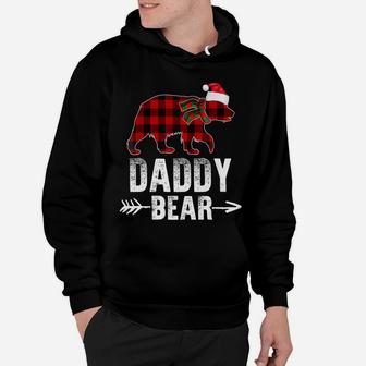 Daddy Bear Christmas Pajama Red Plaid Buffalo Family Gifts Hoodie | Crazezy DE