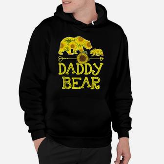 Daddy Bear Sunflower Funny Mother Father Gift Hoodie | Crazezy