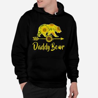 Daddy Bear Sunflower Funny Mother Father Gifts Hoodie | Crazezy